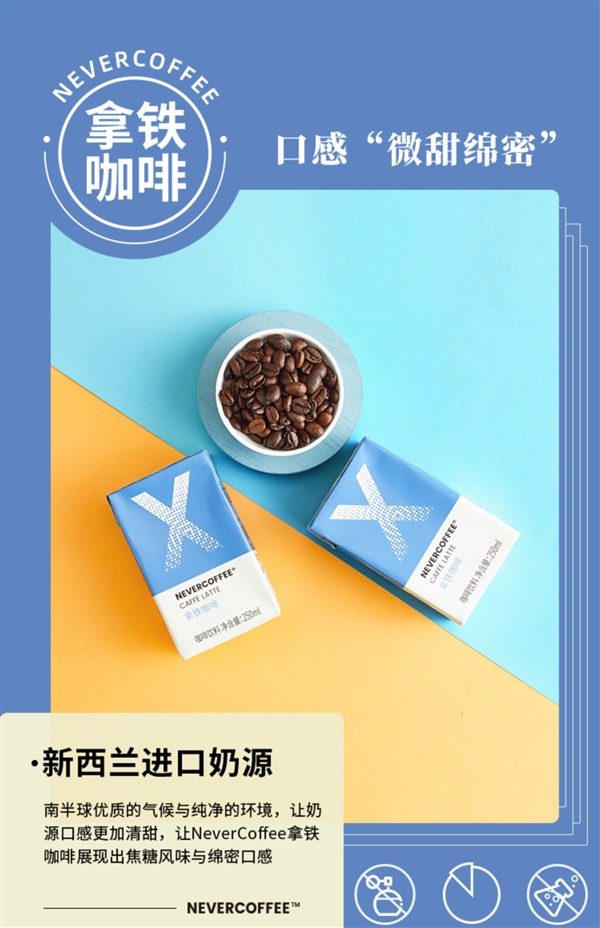 随身咖啡馆 精神X小时：Nevercoffee咖啡1.99元（京东5元）